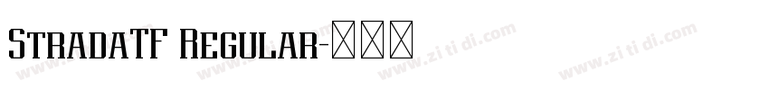 StradaTF Regular字体转换